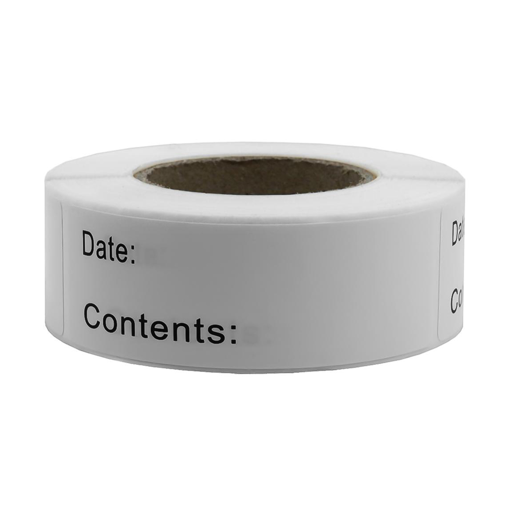 Food Storage No Pantry - DIY Food Storage Stickers Blank Date