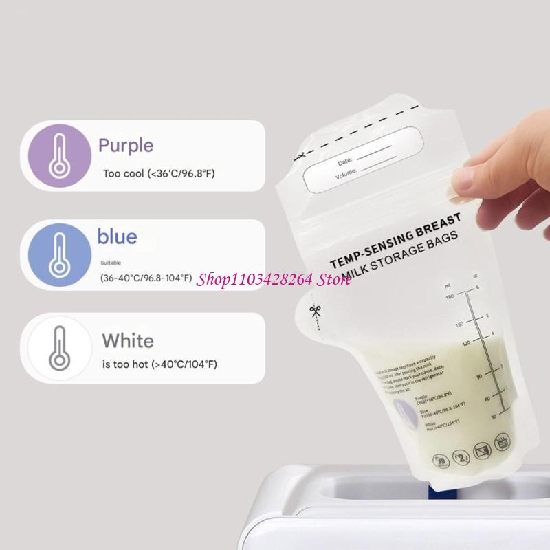 Food Storage Moms - 30pcs Breast Milk Storage Bags Disposable
