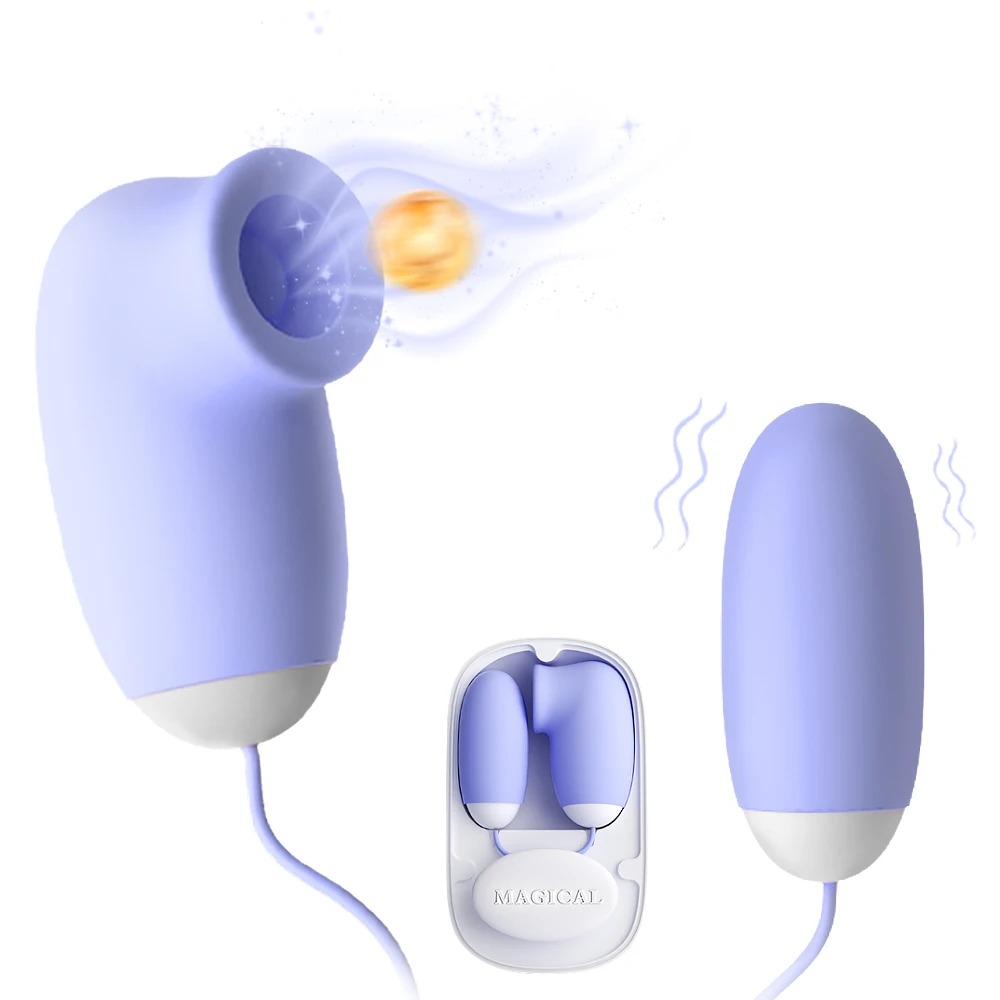 Food Storage Eggs - Magic Box Clitoral Sucking Vibrator with