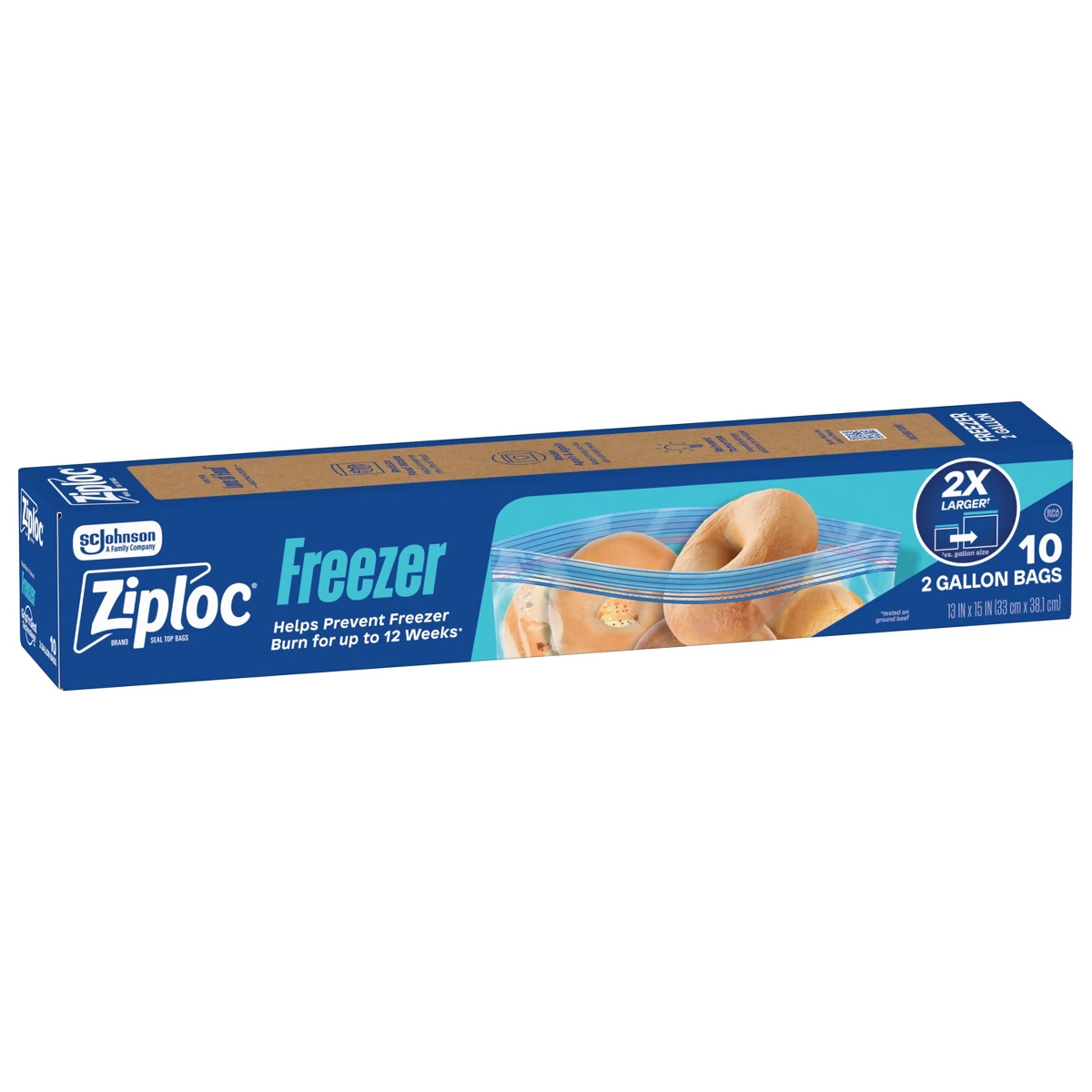 Food Storage Ziploc - Ziploc Two Gallon Freezer Bags for