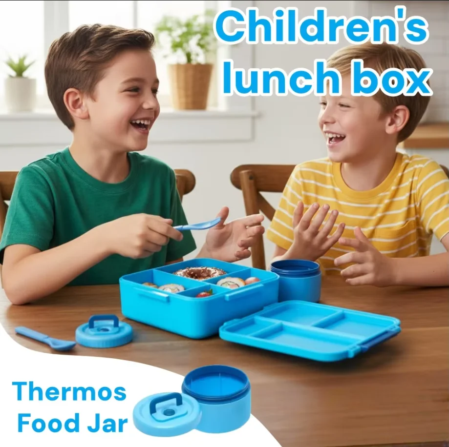 Food Storage Containers Tupperware - Kids 1700ml Bento Lunch Box Set