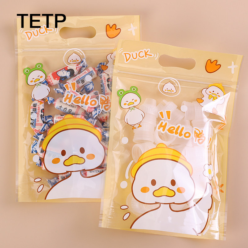Food Storage Yellow - TETP 50Pcs Yellow Cartoon Food Packaging