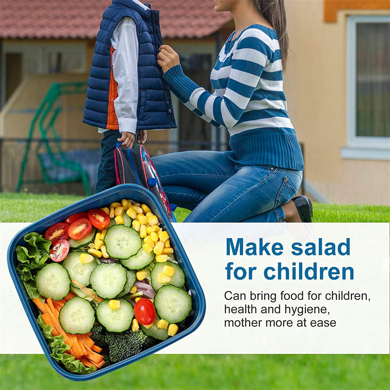 Portable Salad Lunch Container - огляд і ціна Food Storage With Compartments