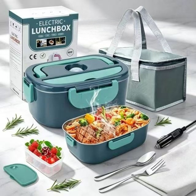 100W Electric Heating Lunch Bo - огляд і ціна Food Storage Box Stainless Steel
