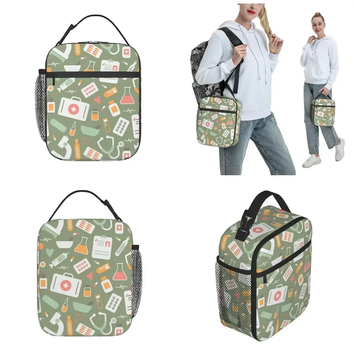 Nurse Healthcare Pattern Merch - огляд і ціна Food Storage With Compartments