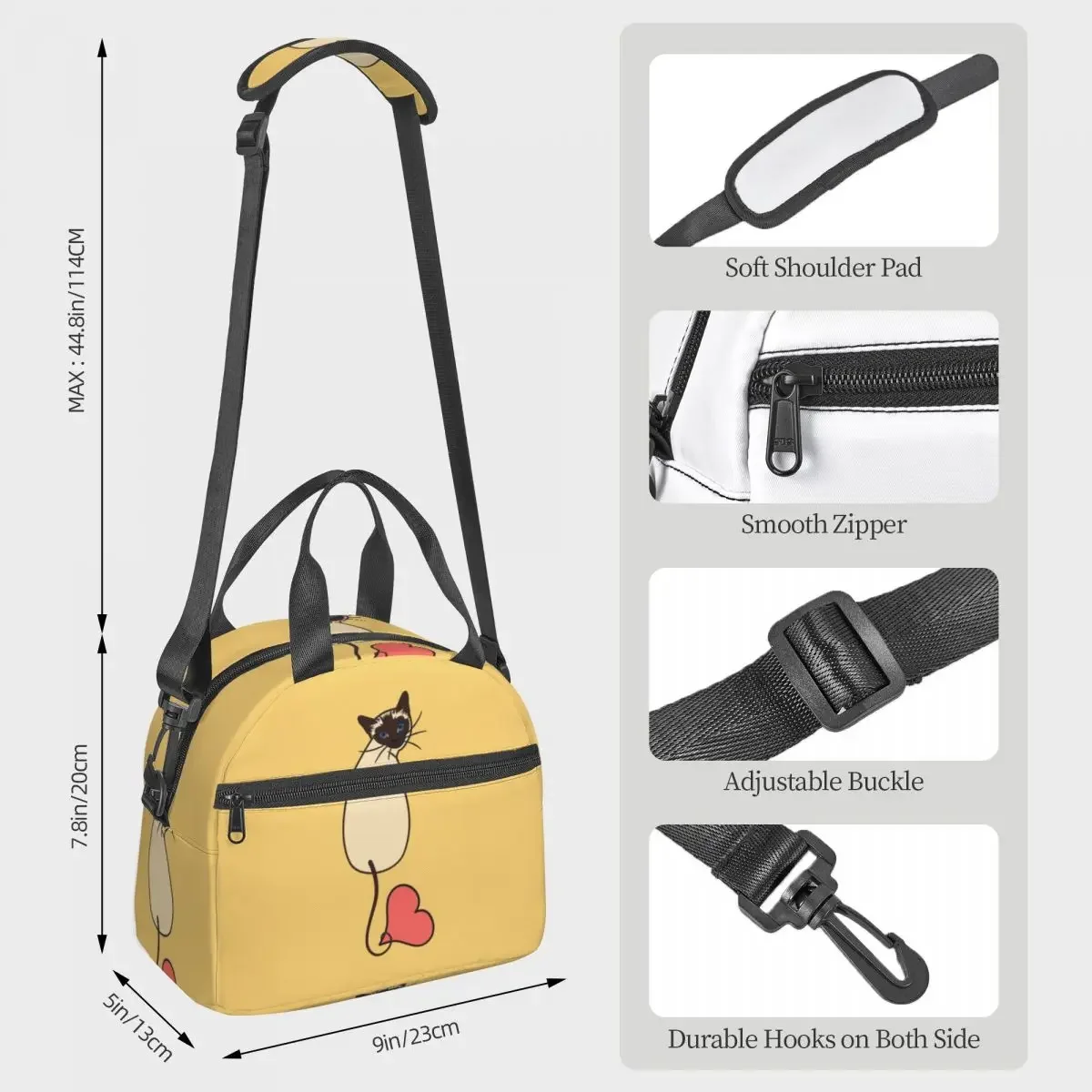Love Siamese Cat-Yellow Insula - огляд і ціна Food Storage Yellow