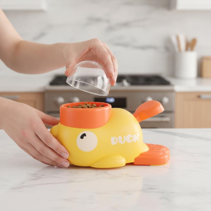 Little Yellow Duck Pattern Pet - огляд і ціна Food Storage Yellow