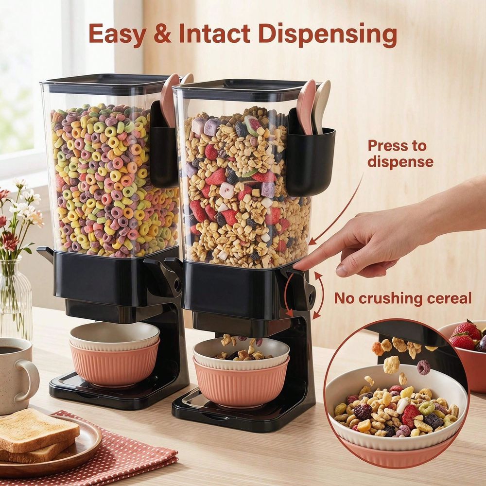 Grain Dispenser With Lid Count - огляд і ціна Food Storage No Pantry
