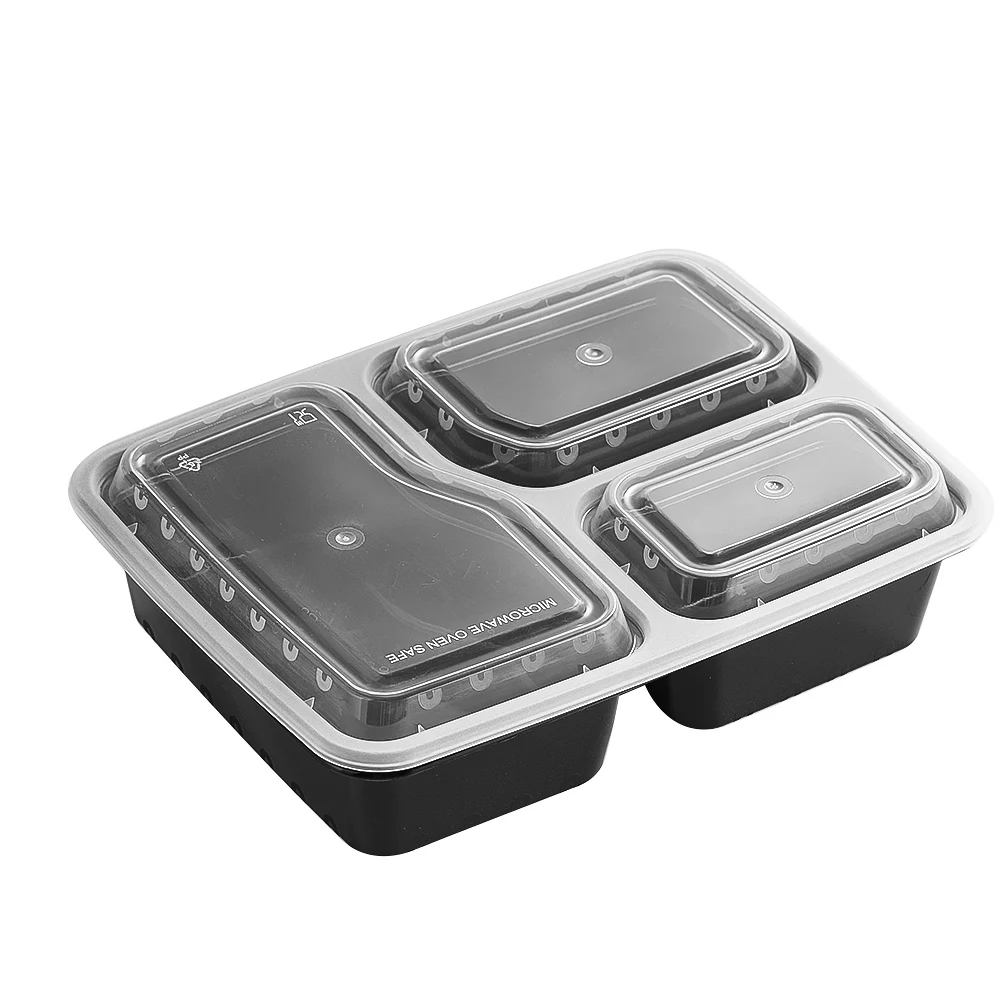 7 Pack 3 Compartment Meal Prep - огляд і ціна Food Storage Microwave Safe