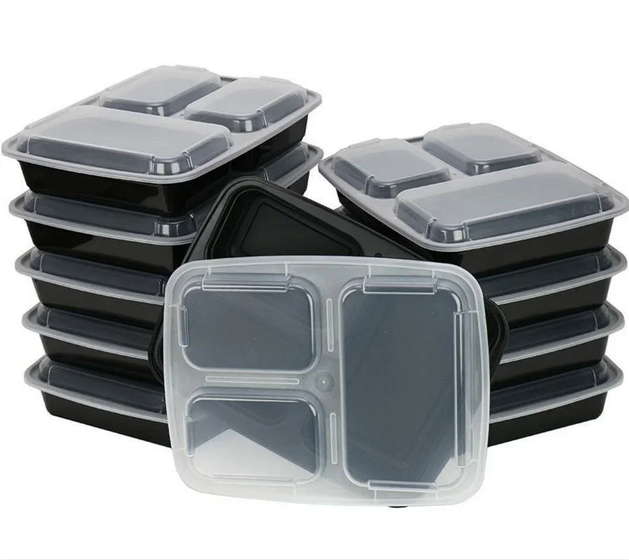 7 Pack 3 Compartment Meal Prep - огляд і ціна Food Storage Microwave Safe