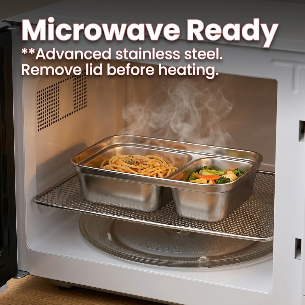Microwave Safe 304 Stainless S - огляд і ціна Food Storage Microwave Safe