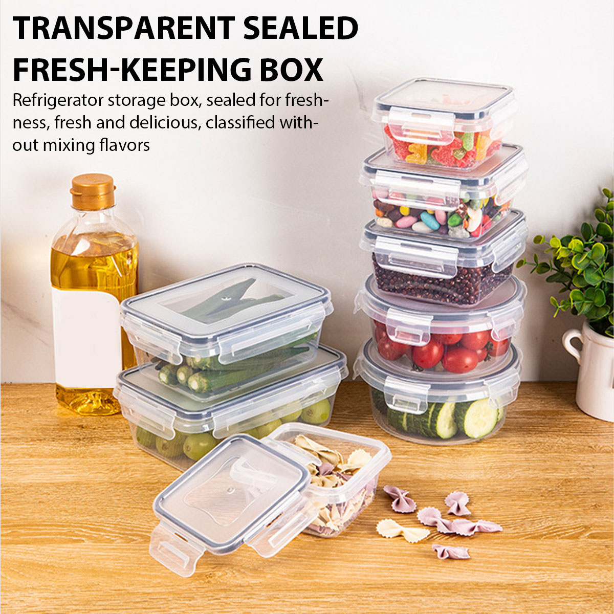 24Pcs/set Food Storage Box Set - огляд і ціна Food Storage Vegetables