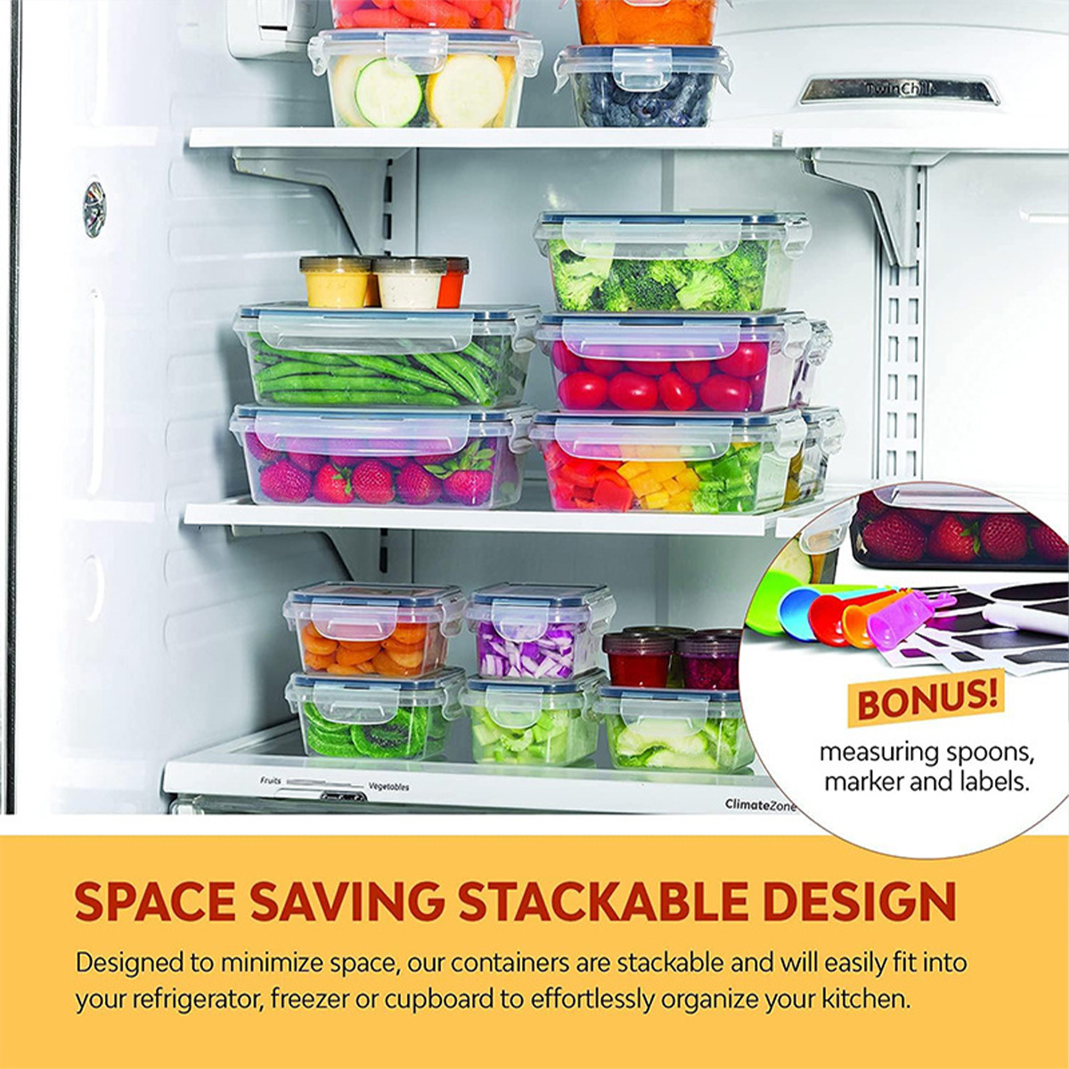 24Pcs/set Food Storage Box Set - огляд і ціна Food Storage Vegetables