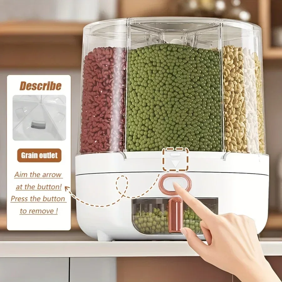 6-Compartment 360° Rotating Ai - огляд і ціна Food Storage With Compartments