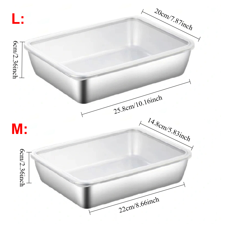 1-3PCS Stainless Steel Food St - огляд і ціна Food Storage No Pantry