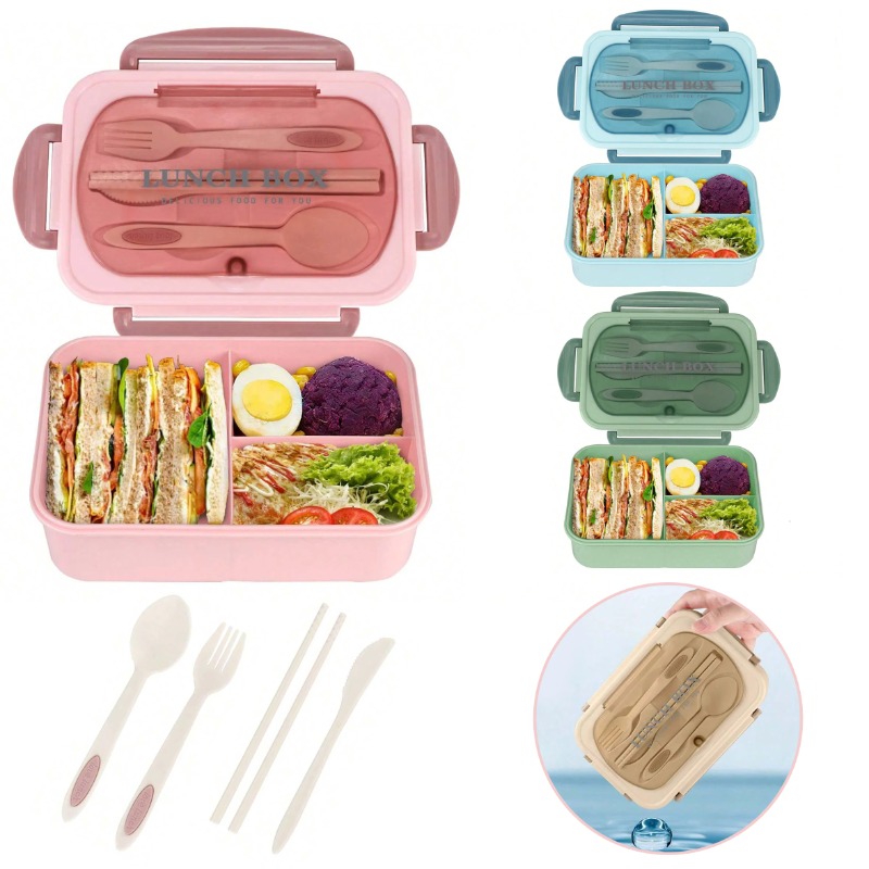 3pcs/1pc Bento Box Adult Lunch - огляд і ціна Food Storage With Compartments