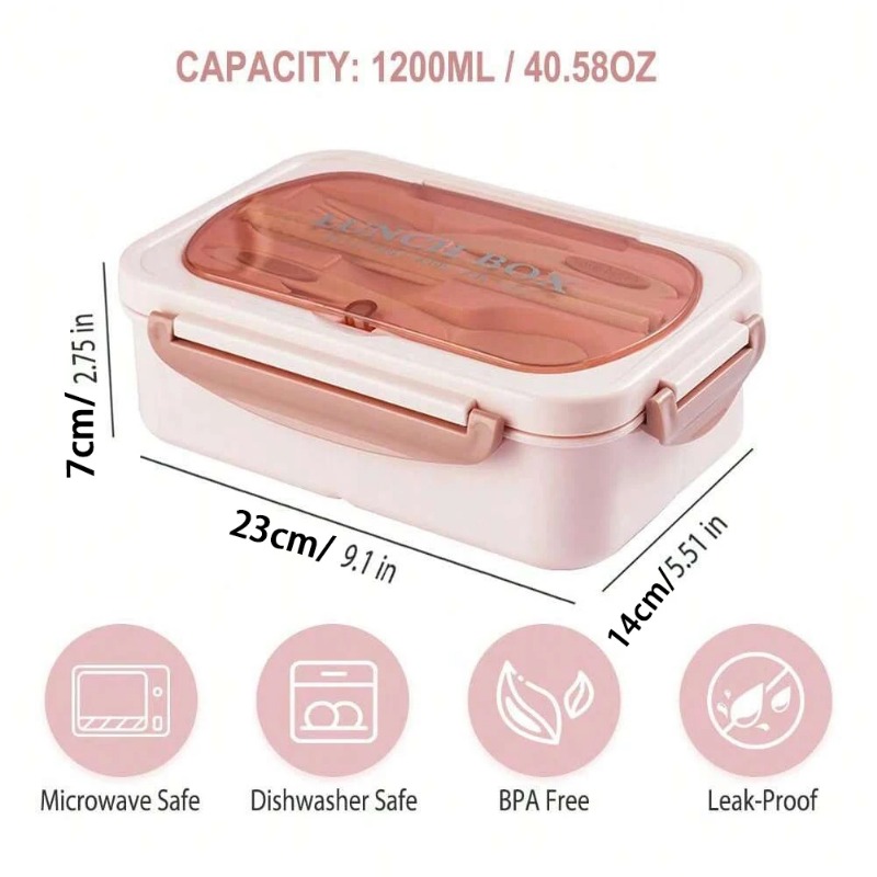 3pcs/1pc Bento Box Adult Lunch - огляд і ціна Food Storage With Compartments