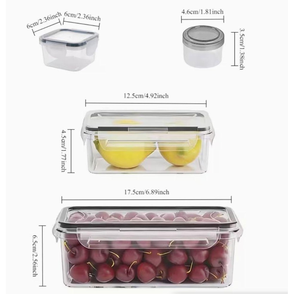 4-Piece Clear Food Storage Con - огляд і ціна Food Storage Vegetables
