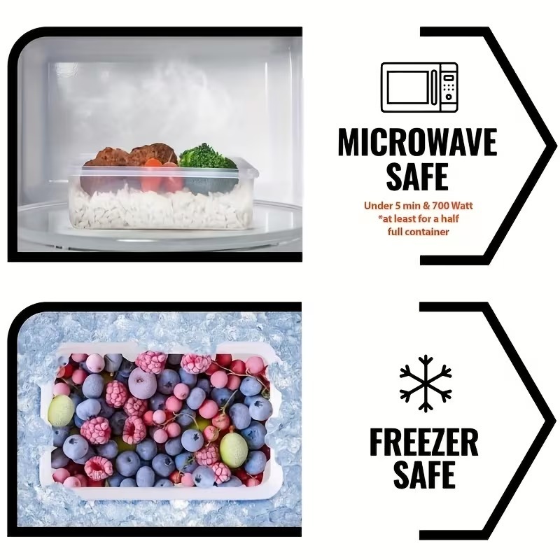 4-Piece Clear Food Storage Con - огляд і ціна Food Storage Vegetables