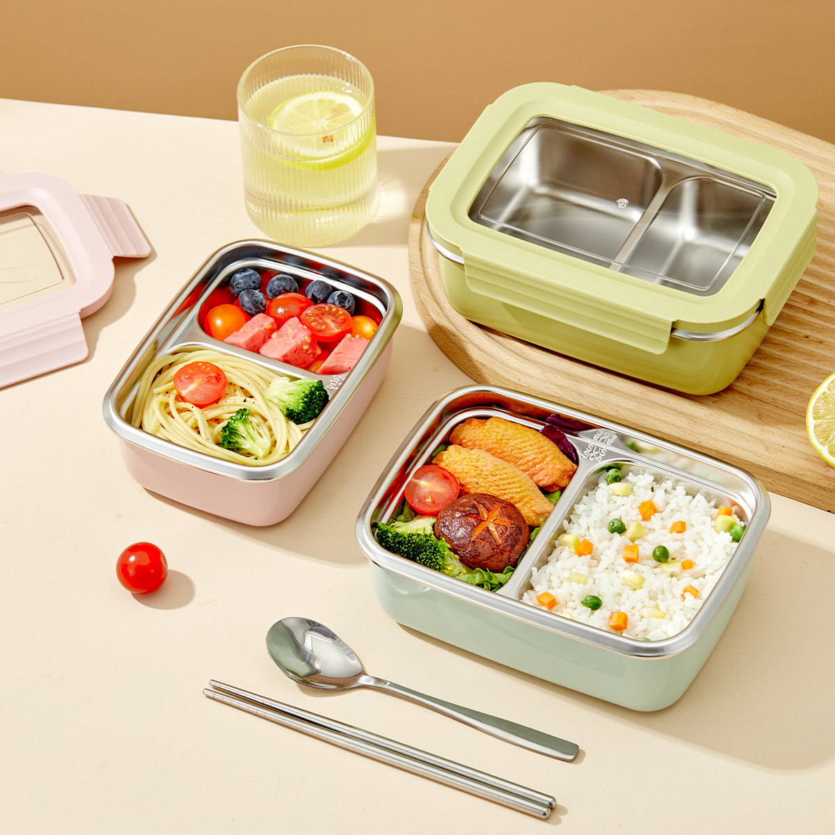 Microwave 304 Stainless Steel  - огляд і ціна Food Storage With Compartments