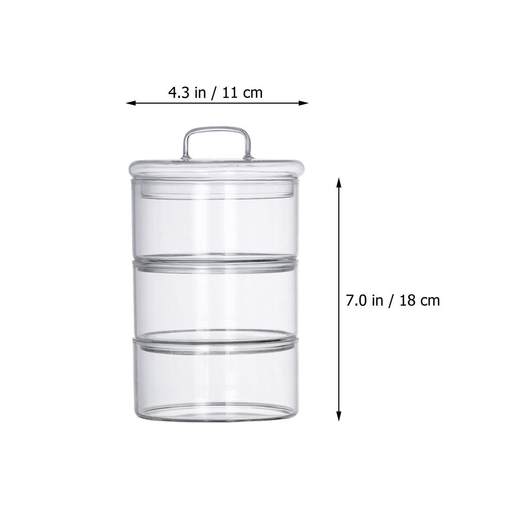 1Set Clear Glass Storage Bowl  - огляд і ціна Food Storage Glass Containers