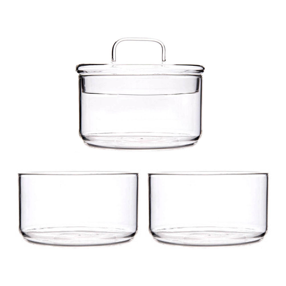1Set Clear Glass Storage Bowl  - огляд і ціна Food Storage Glass Containers