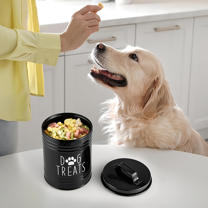 Metal Dog Treat Container Dog  - огляд і ціна Food Storage Pet