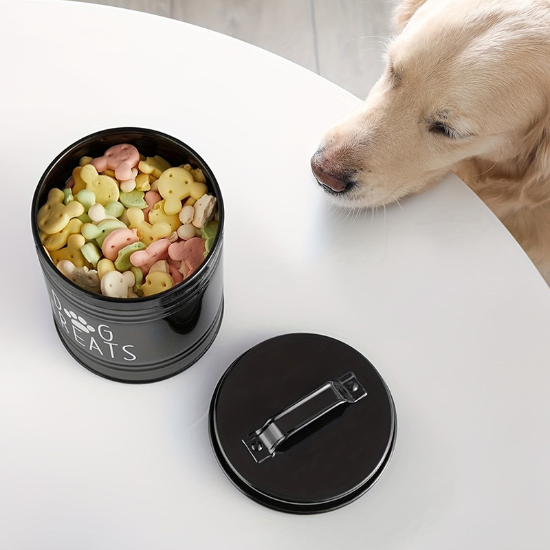 Metal Dog Treat Container Dog  - огляд і ціна Food Storage Pet