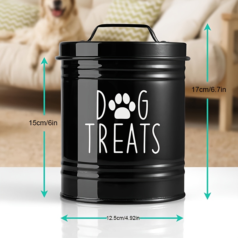 Metal Dog Treat Container Dog  - огляд і ціна Food Storage Pet