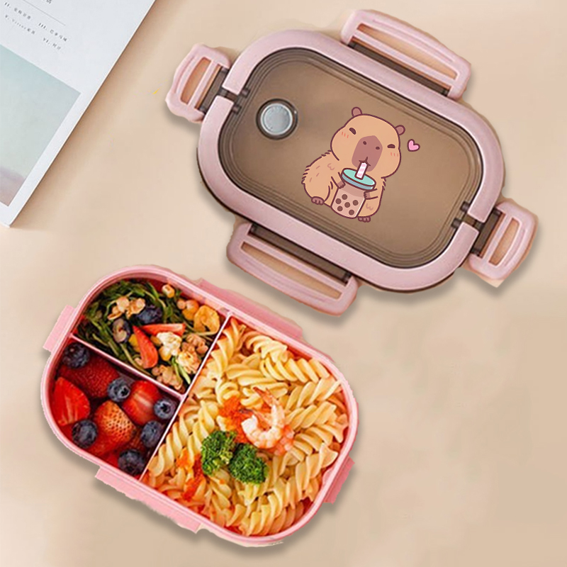 Capybara Bento Lunch Box Anime - огляд і ціна Food Storage Bins