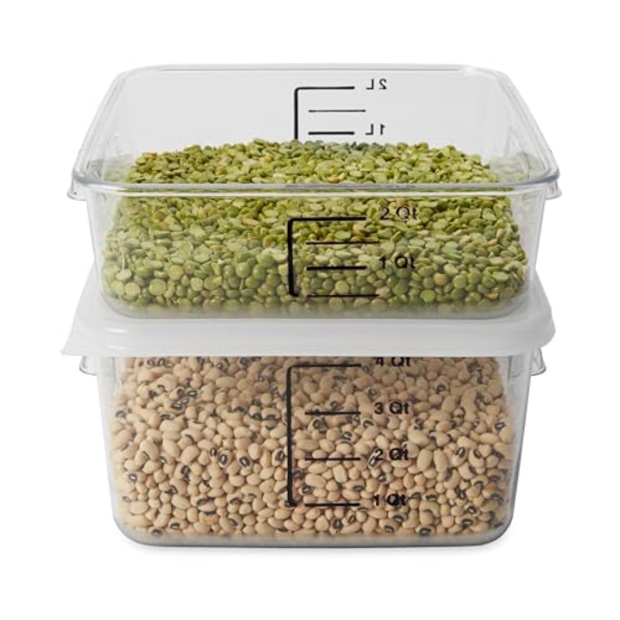 Space Saving Square Food Stora - огляд і ціна Food Storage Quart Containers