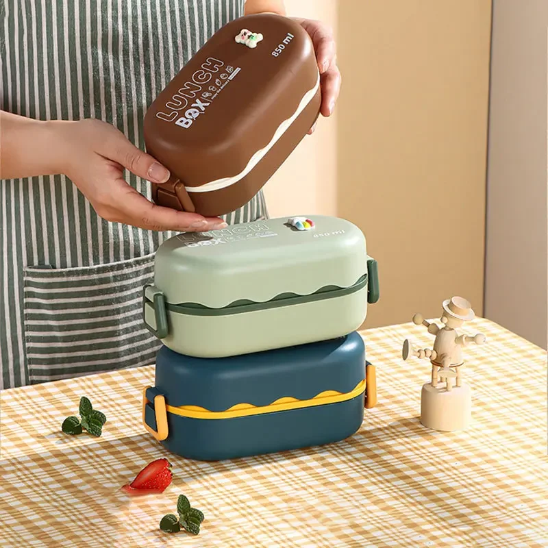 850ML Lunch Box Double-layer P - огляд і ціна Food Storage With Compartments