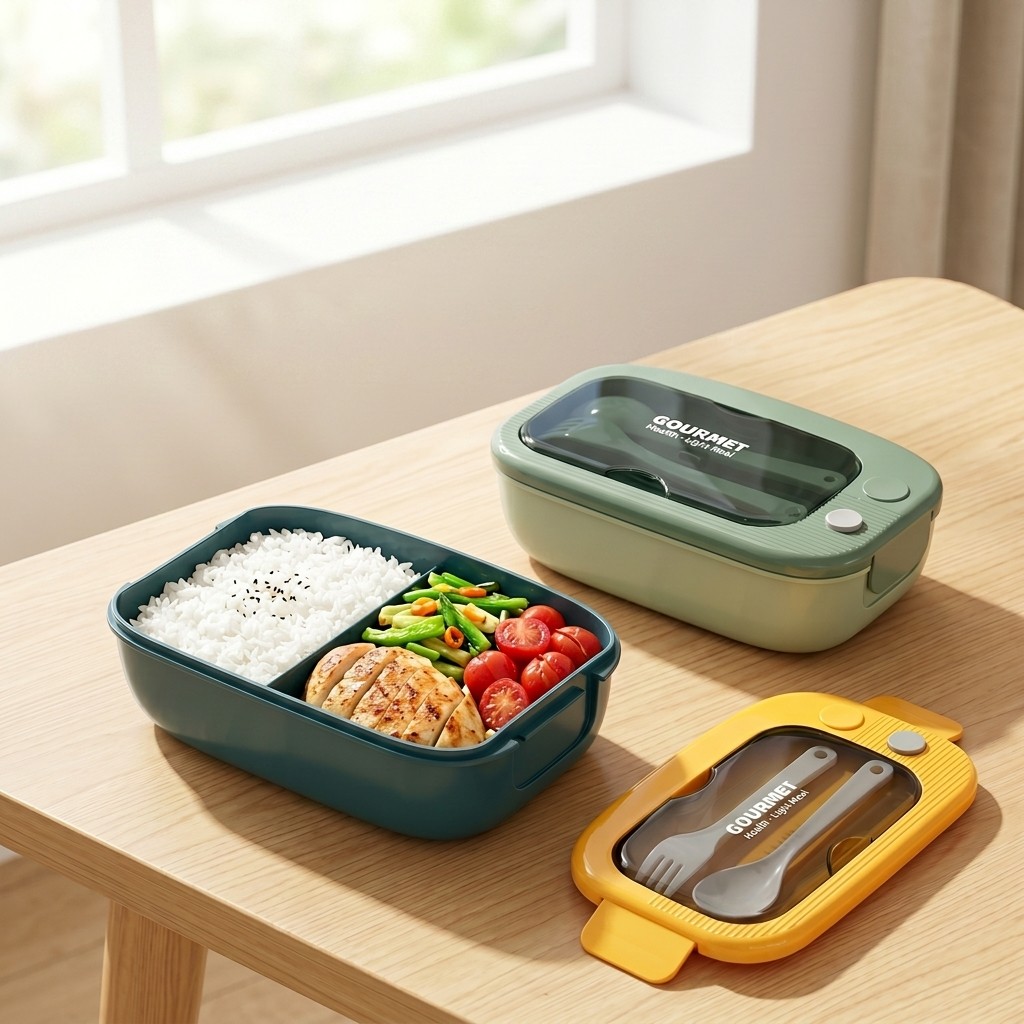 Microwavable Plastic Bento Box - огляд і ціна Food Storage With Compartments
