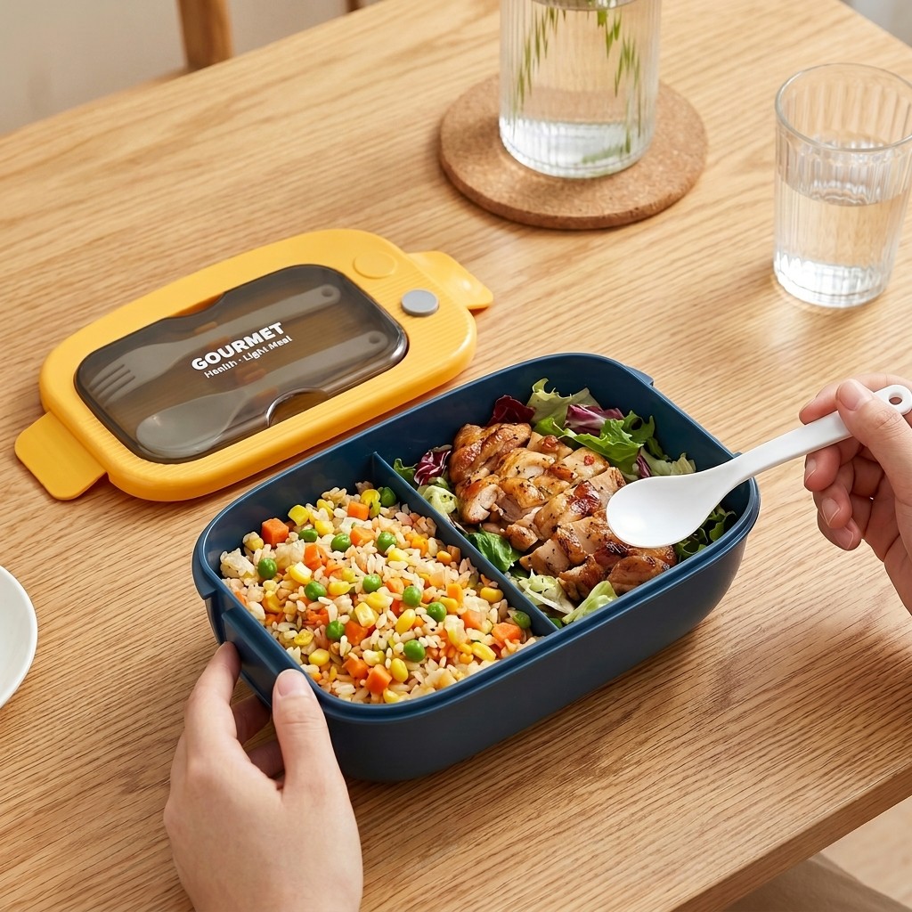 Microwavable Plastic Bento Box - огляд і ціна Food Storage With Compartments