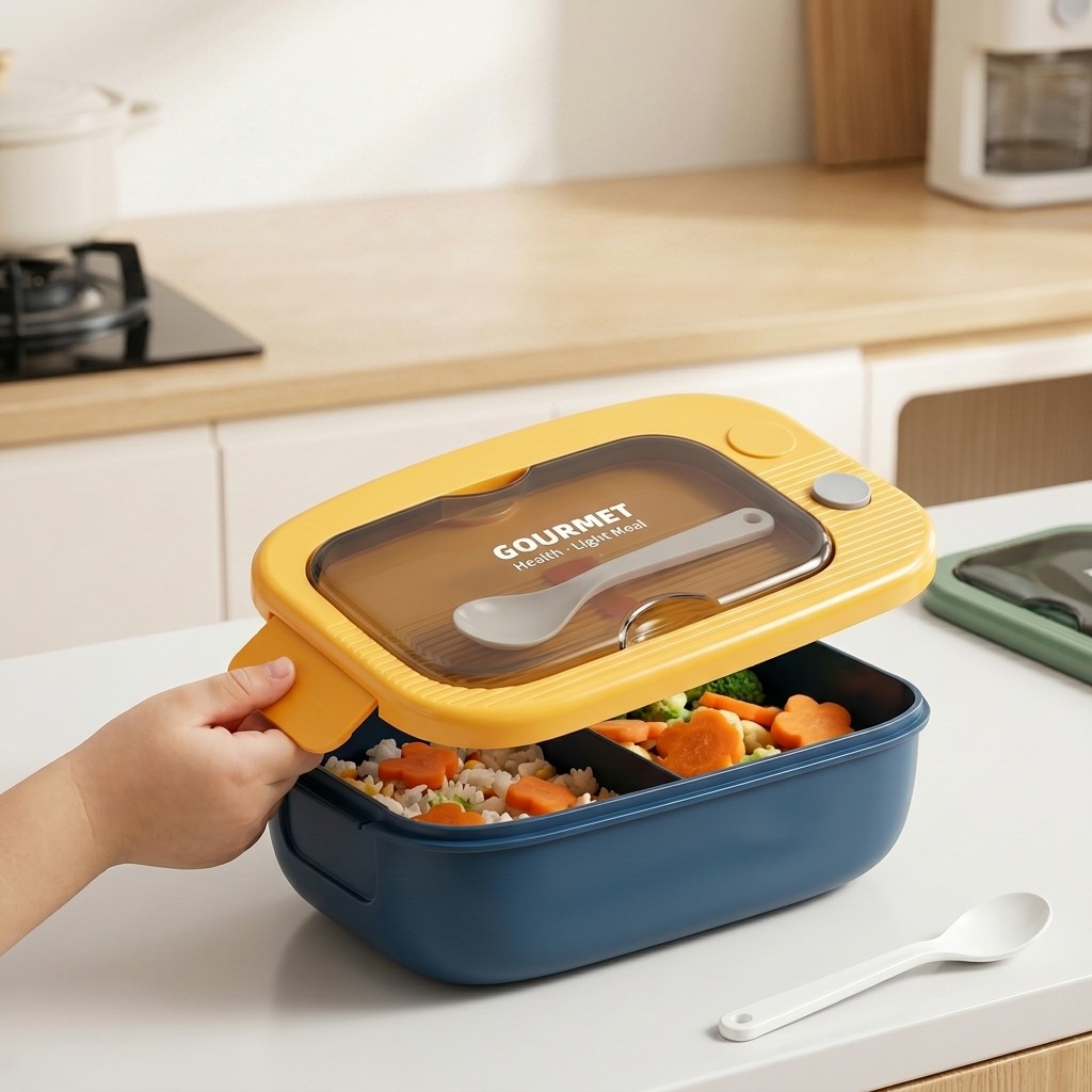Microwavable Plastic Bento Box - огляд і ціна Food Storage With Compartments