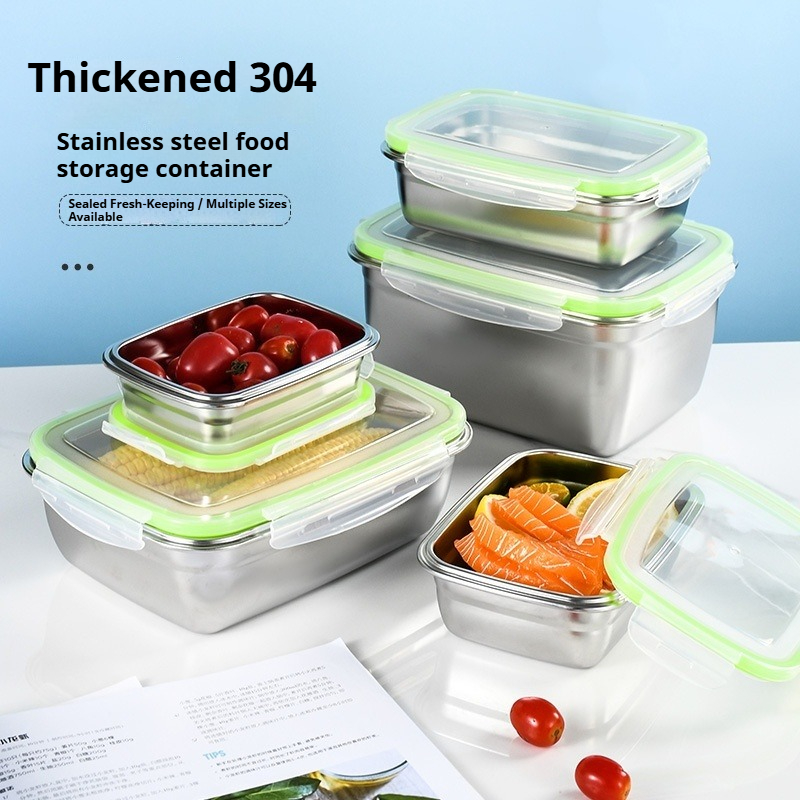 304 Stainless Steel Lunch Box  - огляд і ціна Food Storage Box Stainless Steel