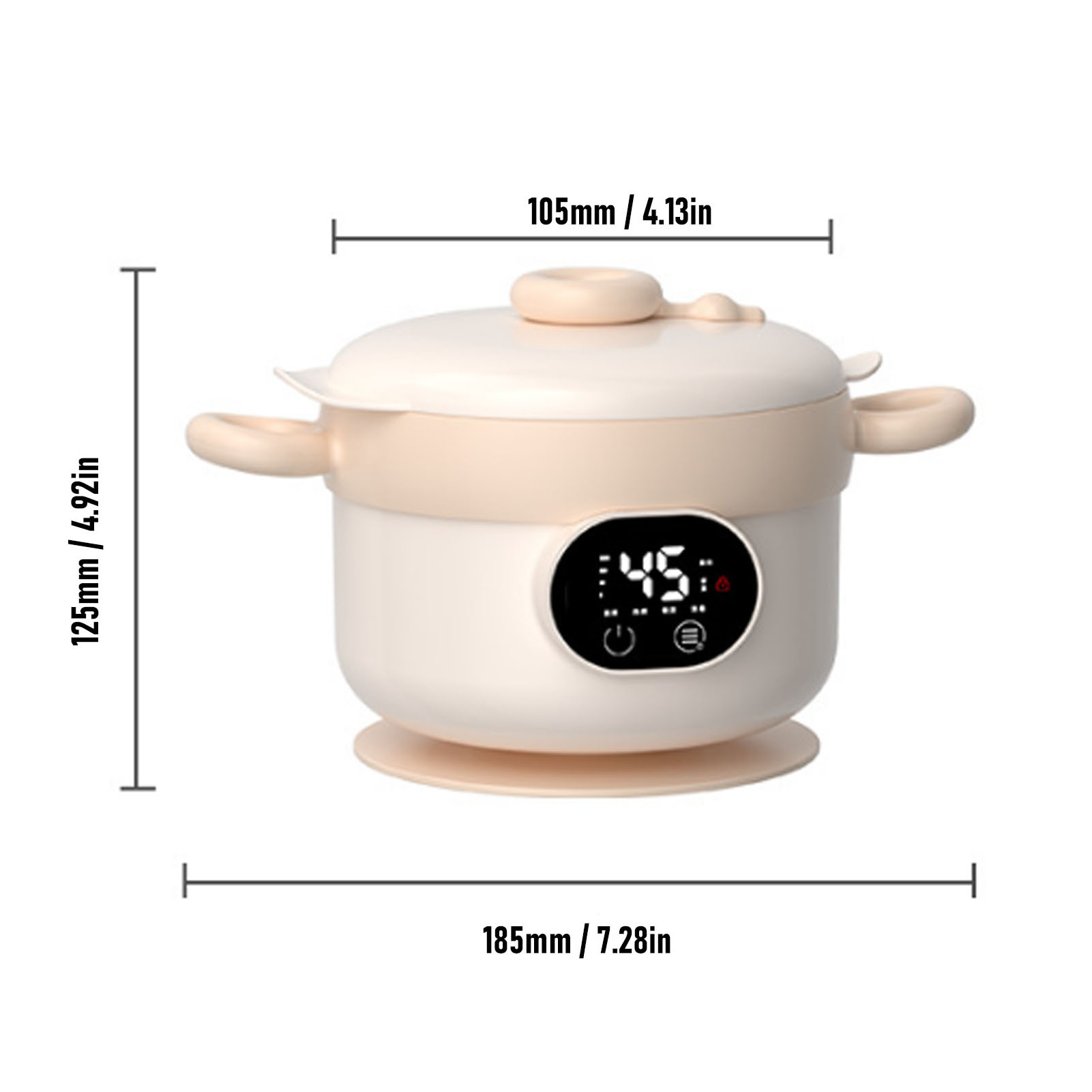 Food Warmer Bowl Electric Lunc - огляд і ціна Food Storage Box Stainless Steel