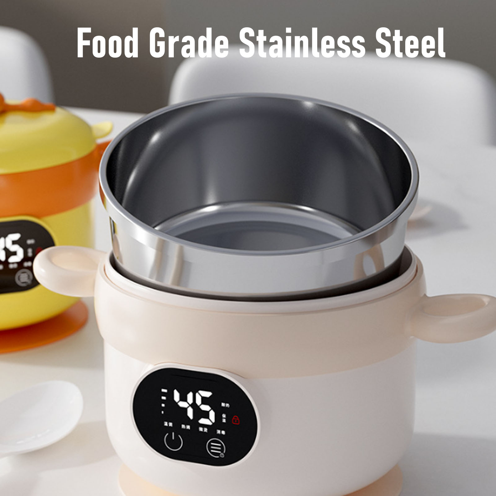 Food Warmer Bowl Electric Lunc - огляд і ціна Food Storage Box Stainless Steel