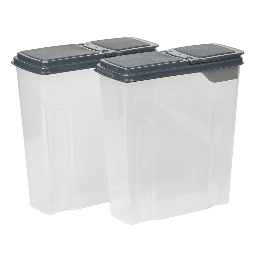 2-Pack Plastic Cereal Dispense - огляд і ціна Food Storage Quart Containers
