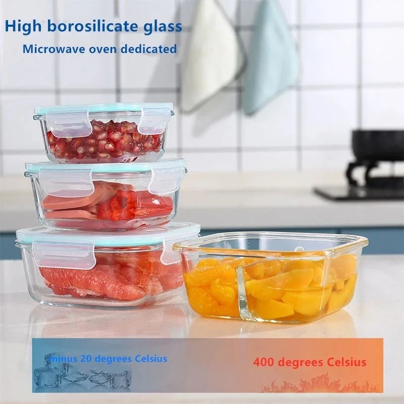 Glass Fresh-Keeping Box high B - огляд і ціна Food Storage Glass Containers
