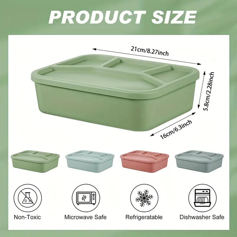 Food-Grade Eco-Friendly Leak-P - огляд і ціна Food Storage With Compartments