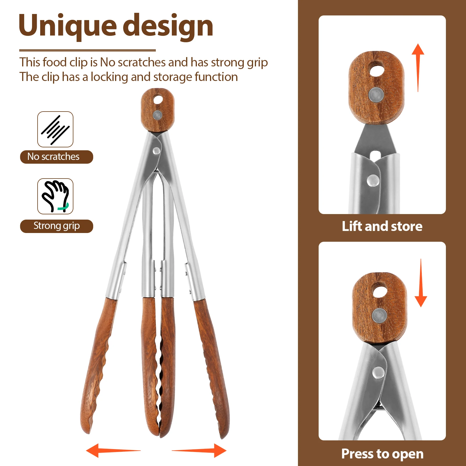 2Pcs Wood Food Tongs Rustproof - огляд і ціна Storage Tips For Food
