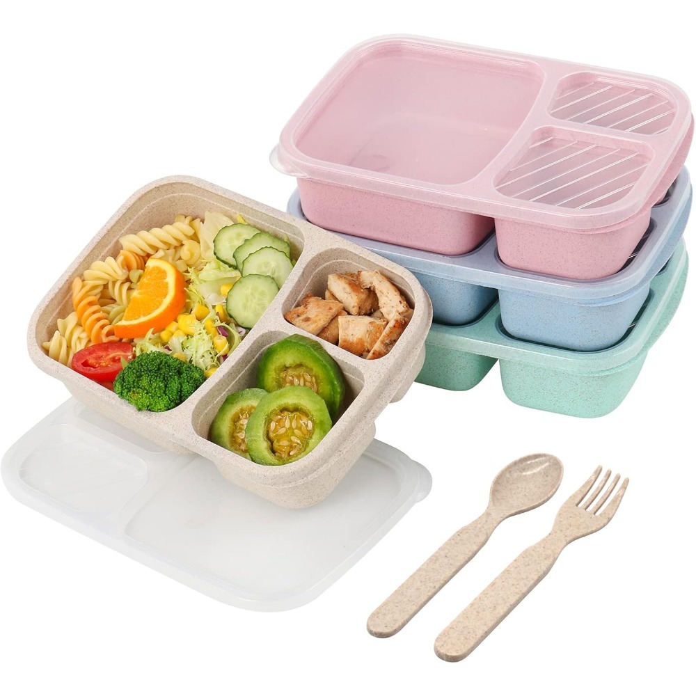 1 Bento Box Lunch Box for Kids - огляд і ціна Food Storage With Compartments