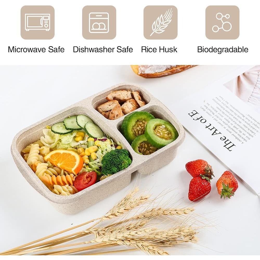 1 Bento Box Lunch Box for Kids - огляд і ціна Food Storage With Compartments
