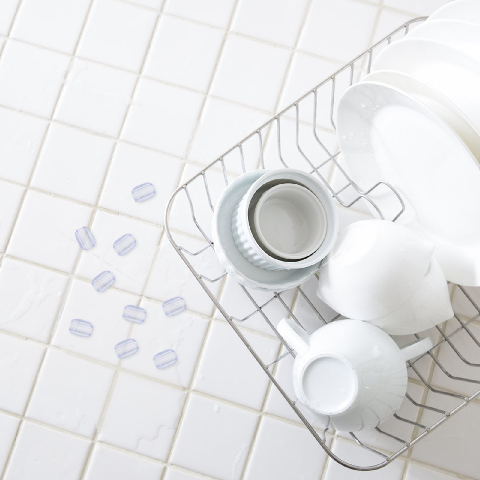 10Pcs Rubber Sink Rack Feet Pr - огляд і ціна Food Storage Vegetables