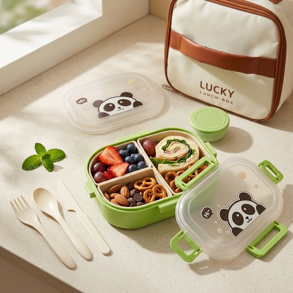 Reusable Plastic Divided Bento - огляд і ціна Food Storage Microwave Safe