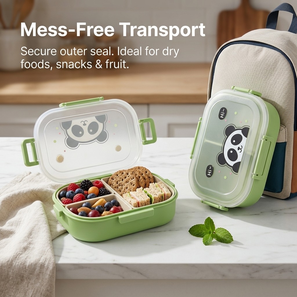 Reusable Plastic Divided Bento - огляд і ціна Food Storage Microwave Safe