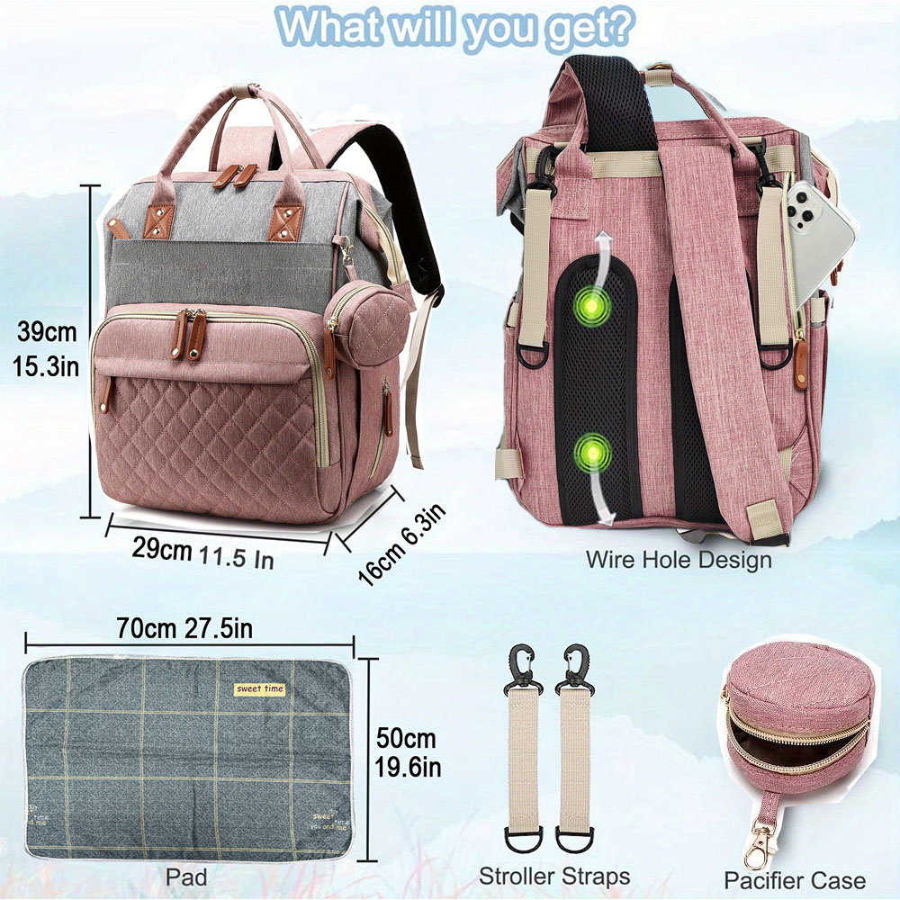 Diaper Bag Backpack Baby Bag,  - огляд і ціна Food Storage Moms