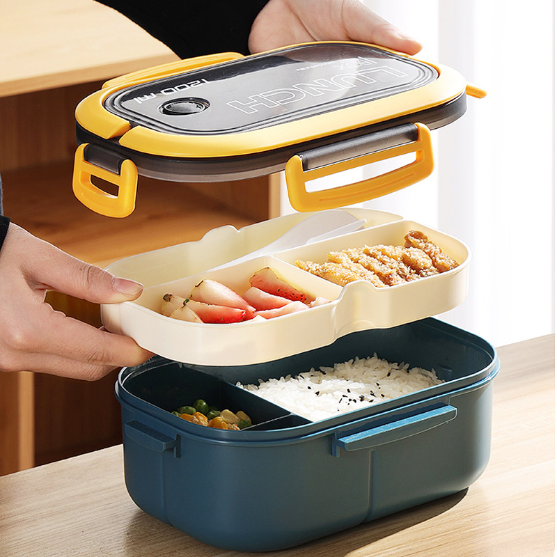 Single Double-layer Lunch Box  - огляд і ціна Food Storage With Compartments