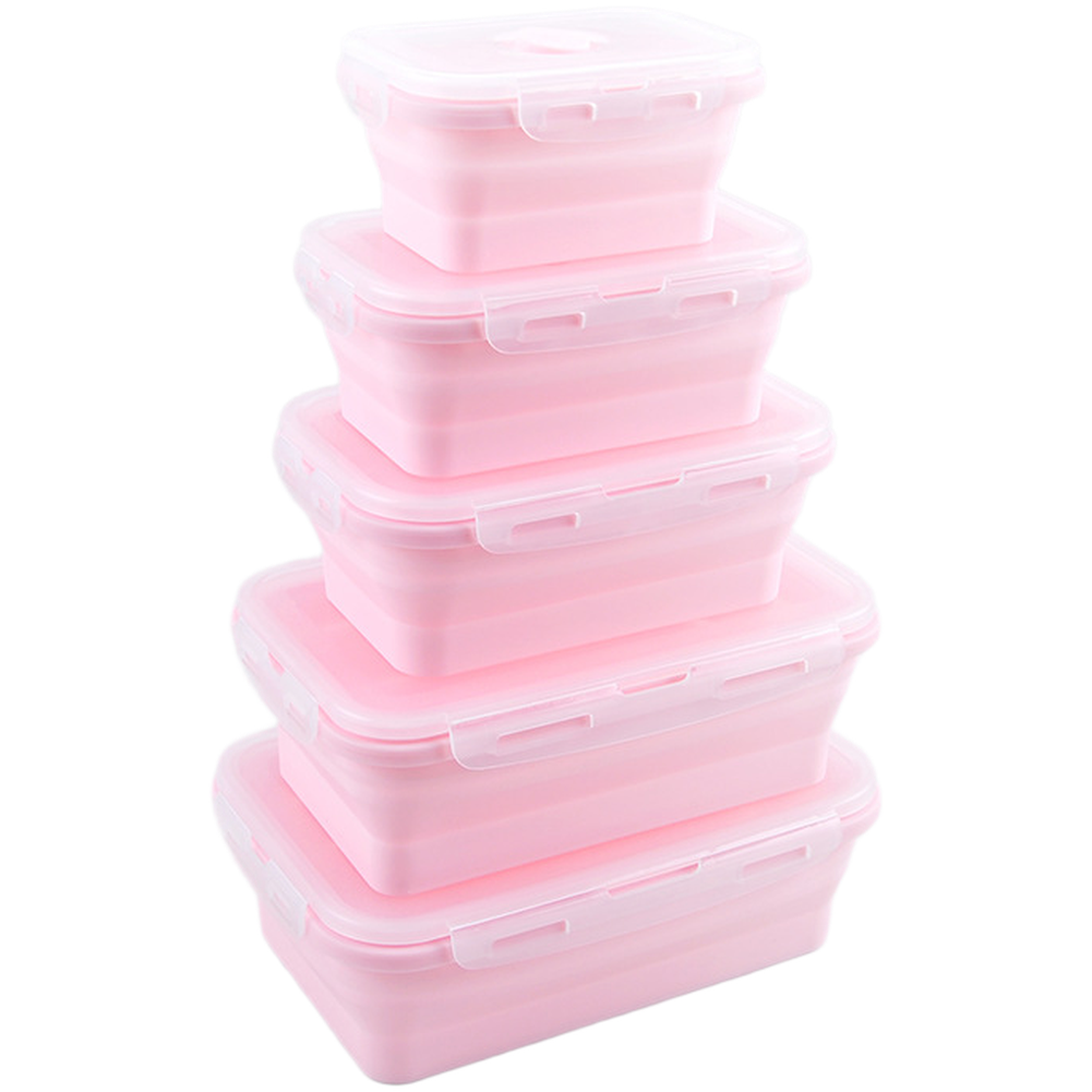 Foldable Silicone Lunch Box Se - огляд і ціна Food Storage Microwave Safe